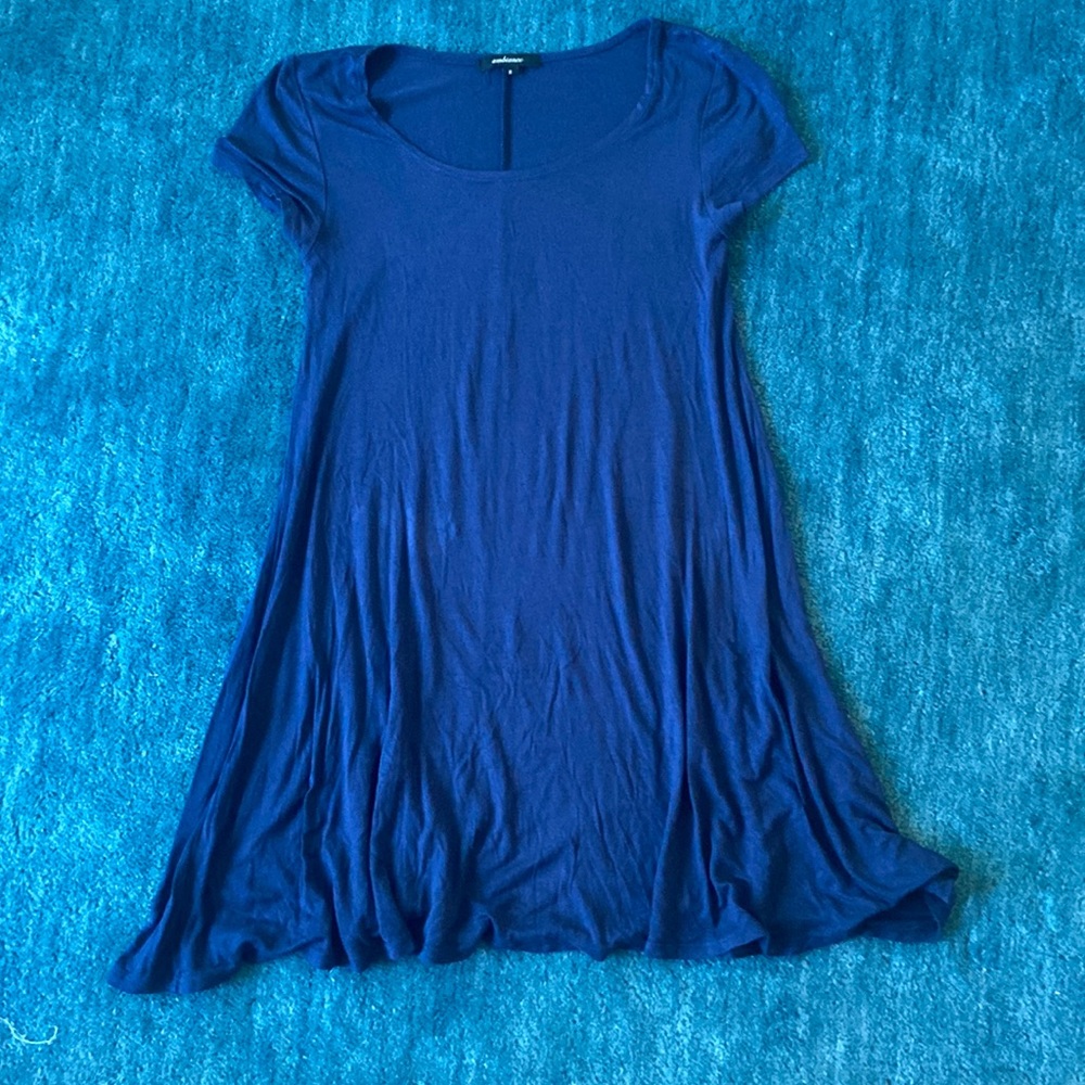 Ambiance navy blue baby doll dress